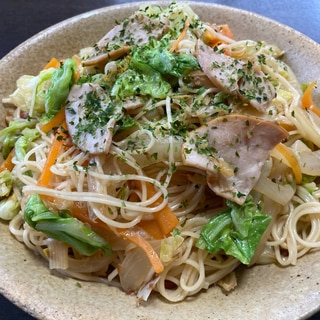 春キャベツの焼きそうめん